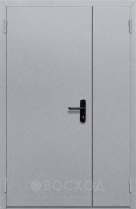 Фото  Стальная дверь Полуторная дверь - огнестойкость 60 минут №20 с отделкой Нитроэмаль
