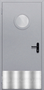 Фото  Стальная дверь Дверь противопожарная от задымленности №19 с отделкой Нитроэмаль