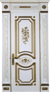 Фото стальная дверь Парадная дверь №408 с отделкой Массив дуба