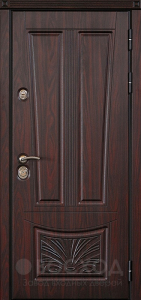 Фото стальная дверь Наружная дверь в частный дом №11 с отделкой МДФ ПВХ